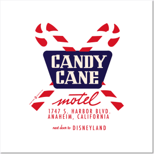 Candy Cane Motel Vintage Anaheim California Posters and Art